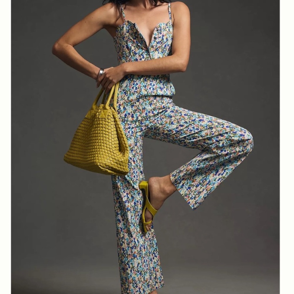 Anthropologie Multicolor Floral Jumpsuit